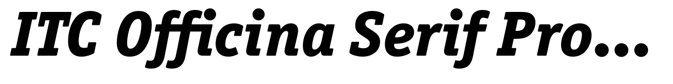 ITC Officina Serif Pro Extra Bold Italic